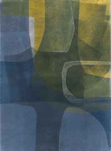 Arches Sun  Sea II, 2015 (monoprintti paperille) tekijältä Stephen Dow