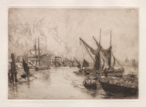On the Thames Canterbury, Eng., elokuu 1884, 1884.