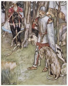 Kuvitus Siegfried the Dragon-Slayerille (värinen lito) tekijältä Stephen Reid