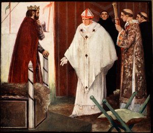 Stephen Langton, kuvitus Winifred M. Lettsin teoksesta "The Mighty Army", pub. 1912 (väri litho) tekijältä Stephen Reid