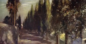 Avenue of the Encounter, San Miniato (väri litho) tekijältä Stephen Reid