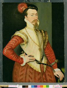 Robert Dudley (1532-88) Leicesterin 1. jaarli, noin 1560-luku