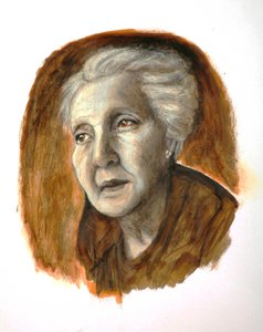 Melanie Klein, 2012 (kynä ja muste paperille)