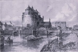 Un refugi segur a Bruges, del pub The Illustrated History of the World War 1914-1915. per Union Berlagsefellfchaftfinnish