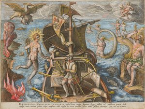 Ferdinand Magellanin portugalilaisen Amerikan löytö, 1591.