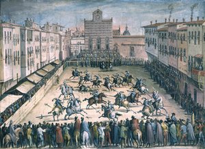 Hevosturnaus Piazza Santa Crocella, 1561-1562