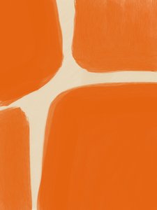Abstraktit oranssit muodot tekijältä Studio Palette