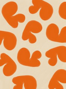 Abstraktit oranssit muodot tekijältä Studio Palette