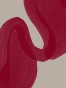 Virtaavat punaiset käyrät tekijältä Studio Palette