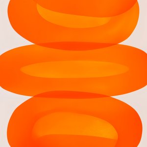 Pinoon asetetut oranssit soikeat