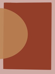 Lämmin geometrinen abstrakti tekijältä Studio Palette