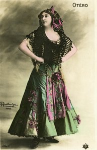 Kaunis Otero, postikortti 1900-luvun alun. (kuva) tekijältä Studio Reutlinger