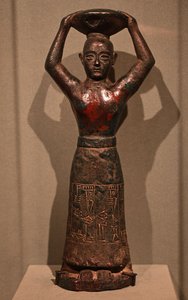 Veistos kuningas Ur-Nammu-dynastiasta, 2112-2004 eKr. (kupari) tekijältä Sumerian Mesopotamian School