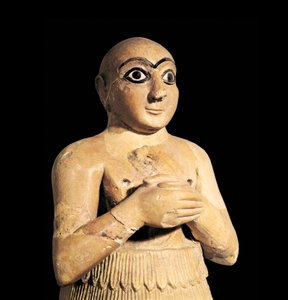 Selim, marin kuninkaan veli Syyriassa, 3. vuosituhat eKr. (veistos) tekijältä Sumerian Sumerian