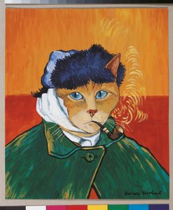 Kuvitus elokuvasta Cats Galore! A Compendium of Cultured Cats (julkaisu 2015). tekijältä Susan Herbert