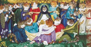 Kuvitus elokuvasta Cats Galore! A Compendium of Cultured Cats (julkaisu 2015). tekijältä Susan Herbert