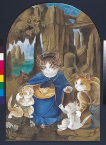 Kuvitus elokuvasta Cats Galore! A Compendium of Cultured Cats (julkaisu 2015). tekijältä Susan Herbert