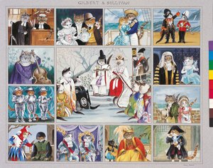 Kuvitus elokuvasta Cats Galore! A Compendium of Cultured Cats (julkaisu 2015). tekijältä Susan Herbert