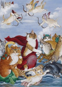 Kuvitus elokuvasta Cats Galore! A Compendium of Cultured Cats (julkaisu 2015). tekijältä Susan Herbert