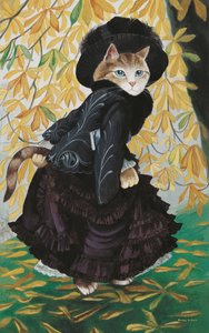 Kuvitus elokuvasta Cats Galore! A Compendium of Cultured Cats (julkaisu 2015). tekijältä Susan Herbert
