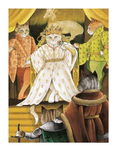 Kuvitus Shakespeare Cats -teoksesta: Poster Book (pub. 2016) tekijältä Susan Herbert