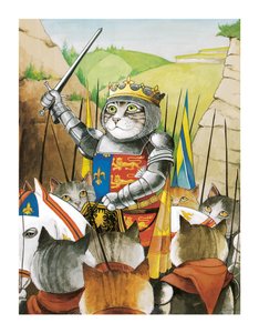 Kuvitus Shakespeare Cats -teoksesta: Poster Book (pub. 2016) tekijältä Susan Herbert