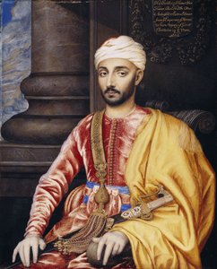 Hänen ylhäisyytensä Hamet Ben Hamet Ben Hadiin, Marokon valtakunnan ylimääräisen suurlähettilään muotokuva, 1682 tekijältä Susan Penelope Rosse