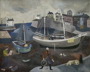 Brixham Harbour (öljy kankaalle)