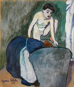 Tyttö, 1910 (pastelli ja öljy paperille) tekijältä Marie Clementine (Suzanne) Valadon