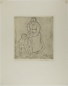 Isoäiti ja lapsi tekijältä Suzanne Valadon