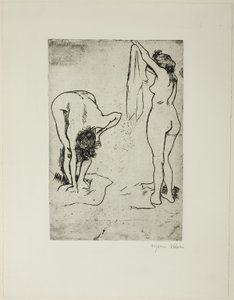 Kaksi naista kuivaamassa itseään tekijältä Suzanne Valadon