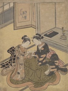 Kissan kehto, n. 1765, n. 1765. tekijältä Suzuki Harunobu