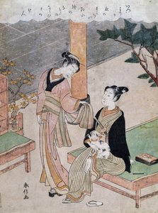Kurtisaanit, Suzuki Harunobu (1725-1770), Japani tekijältä Suzuki Harunobu