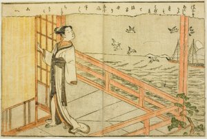 Il·lustració de doble pàgina del vol. 2 de "Picture Book of Spring Brocades (Ehon haru no nishiki)"Il·lustració de doble pàgina del vol. 2 de "Picture Book of Spring Brocades (Ehon haru no nishiki)" tekijältä Suzuki Harunobu
