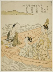 Tapaaminen joella (Hakurakutenin parodia) tekijältä Suzuki Harunobu