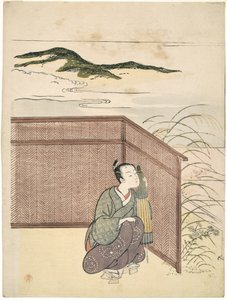 Parodia Kawachi-goesta "Tales of Isestä", 1765 tekijältä Suzuki Harunobu