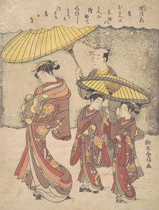 Lunta, n. 1769, n. 1769. tekijältä Suzuki Harunobu