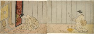 Jousiammuntagalleria, 1765 tekijältä Suzuki Harunobu