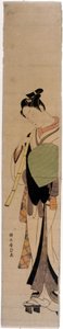Tekou r Tesan Hinatsuru. P Rin ts by Harunobu Suzuki (17224 / 25-1770). tekijältä Suzuki Harunobu