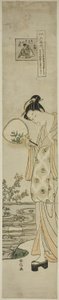 Bush Cloversin jalokivijoki (Hagi no Tamagawa), sarjasta "Six Jewel Rivers in Popular Customs (Fuzoku Mu Tamagawa)" tekijältä Suzuki Harunobu