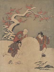 Lumipallo, 1770, 1770. tekijältä Suzuki Harunobu