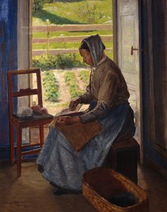 Naisen karstaus (öljy kankaalle)