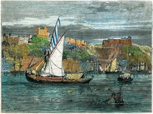 Näkymä Portoon, Portugaliin, 1880