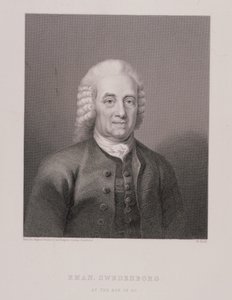 Emanuel Swedenborg (1688-1772) 80-vuotiaana, kaiverrus W. Holl, World Religion -julkaisusta, julkaisija A. Fullarton & Co. tekijältä Swedish School