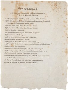 Luettelo kuvista Yhdysvaltain Klinckowstroms Atlasista, 1824 (tulostus) tekijältä Swedish School