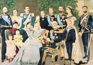 Oscar II ja hänen perheensä, n. 1890