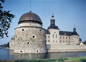 Näkymä vuonna 1545 rakennetulle Vadstenan linnalle tekijältä Swedish School