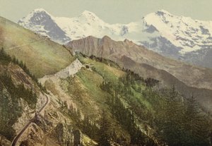 Berner Oberland: Schynige Platte, rautatie (värillinen kuva) tekijältä Swiss Photographer
