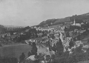 Lichtensteig, Toggenbourg, Canton de Saint-Gall (valkoinen kuva) tekijältä Swiss Photographer