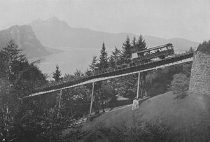 Ligne du Righi, Pont du Schnurtobel (m/w kuva) tekijältä Swiss Photographer